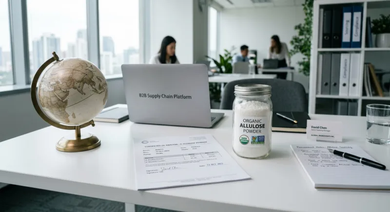 Bio-Allulose: Beschaffung, Zertifizierung, Qualität 4 Sourcing Organic Allulose Quality Grades, Certification and Supply Chain Guide
