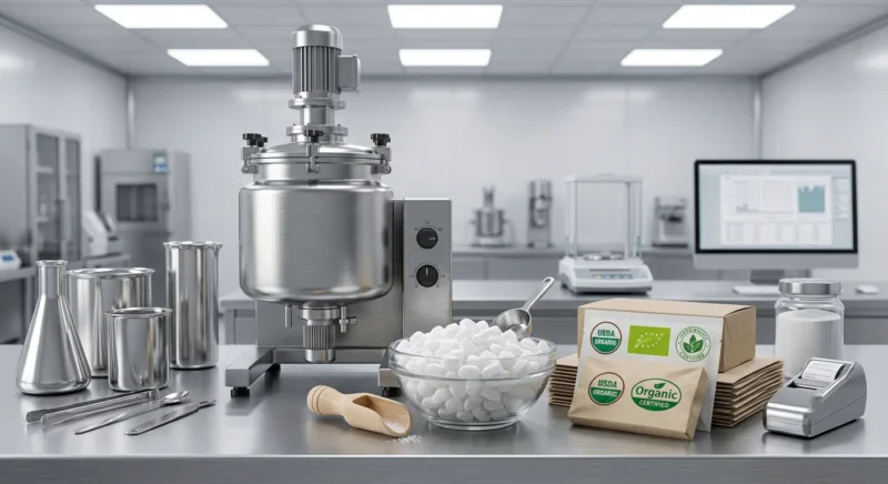 Bio-Xylit in der Produktion: Oralcare & mehr 9 Organic Xylitol in Food Manufacturing Formulation Guide for Oral Care Confectionery and Functional Foods 800x436 png