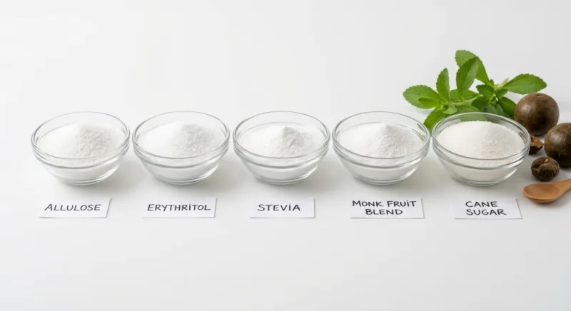 Erythritol vs. Allulose & Stevia: Süßstoffvergleich 7 Organic Allulose vs. Other Sweeteners Which One Fits Your Product Best