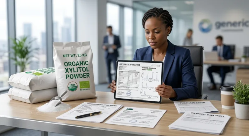Organisches Xylitol: Beschaffung & Zertifizierung 9 Sourcing Organic Xylitol Quality Standards, Certifications and Supplier Evaluation Guide