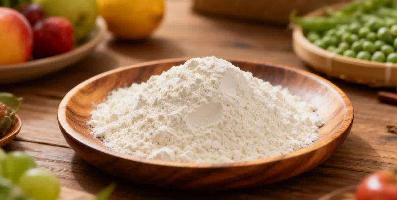 Bio-Erbsenstärke für nachhaltige pflanzliche Ernährung 9 organic pea starch powder