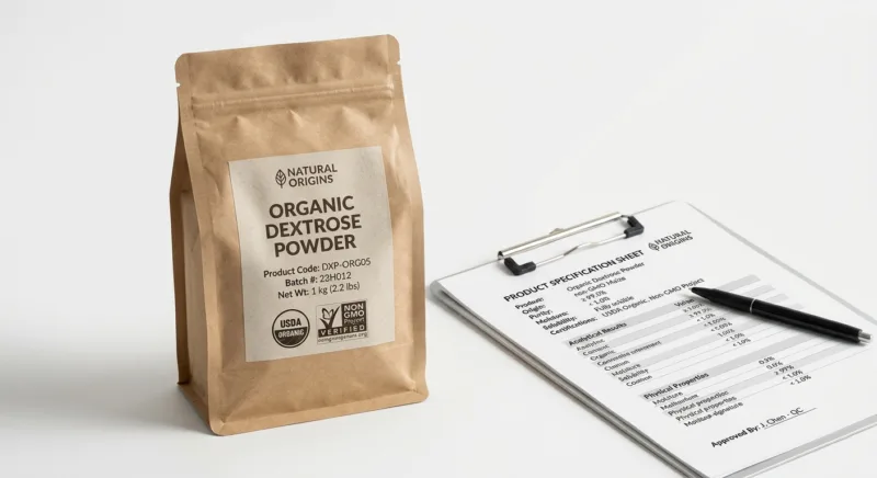 Bio-Dextrose beschaffen: Qualität & Zertifizierung 2 Sourcing Organic Dextrose Grades, Certifications and Quality Benchmarks
