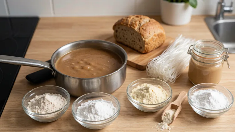 Bio-Stärken im Alltagskochen: Praktische Verwendung für 4 Organic Starches in Everyday Cooking: Practical Consumer Uses